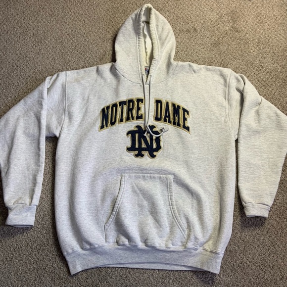 Majestic Other - Vintage 90s Majestic University Of Notre Dame Fighting Irish Stitched Hoodie